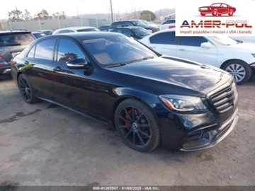 Mercedes Klasa S W222 2018 Mercedes-Benz Klasa S Amg S 63 4Matic 2018 4.0 Benzyna 603KM
