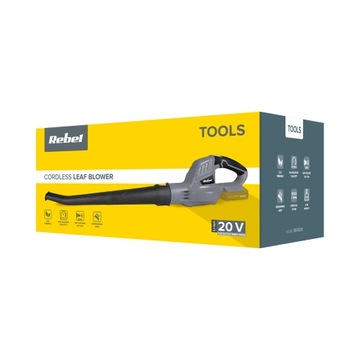 REBEL Tools 20V АККУМУЛЯТОРНАЯ ВОЗДУХОДУВКА ДЛЯ САДОВЫХ ЛИСТ