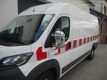 VRSTVA  NA ZRCÁTKO BOČNÍ DO FIAT DUCATO 2006- | ABS CHRÓM