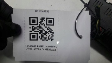 13346098 PANEL VENTILACE OPEL ASTRA IV J