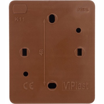 Одинарная герметичная розетка для поверхностного монтажа IP44