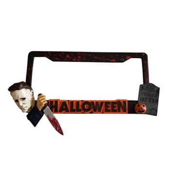 Хэллоуин Ужас Рамка номерного знака Чехлы для номерного знака Страшная автомобильная бирка Fra
