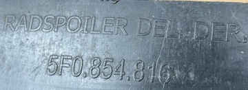 B162 SEAT LEON III PODBĚH PRAVÉ PŘEDNÍ 5F0854816