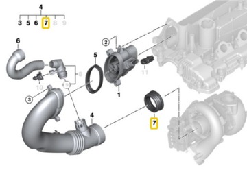 BMW E39 E46 E60 E90 330D 525D 530D TĚSNĚNÍ TURBO
