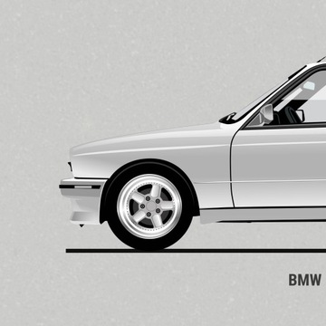 Плакат BMW - Без рамки
