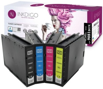 4x náhrada T9081 T9084 pro Epson Wf 6090 6590