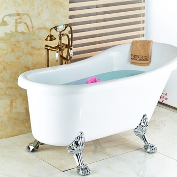 Bateria wannowa wolnostojąca Old Retro Mosiądz
