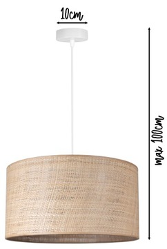 ПОТОЛОЧНЫЙ ПОДВЕСНОЙ СВЕТИЛЬНИК ЛЮСТРА абажур СОВРЕМЕННЫЙ БОХО СОЛОМА РОТАНГ LED