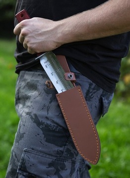 Садовая лопата Digger PROTECTORTECH, красная лопата + кожаный кобура