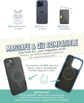 Клейкий держатель для телефона с очень сильным магнитом.