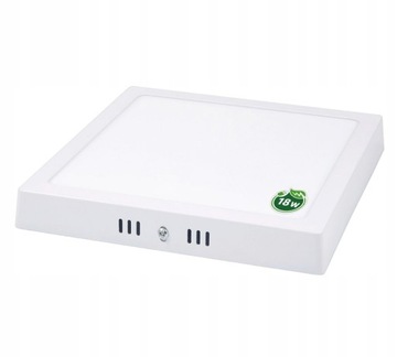 PANEL plafon sufitowy LED NATYNKOWY KWADRAT 18W 1530lm Neutralna EMC CCD