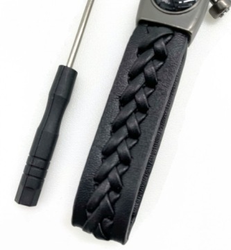 Металлический кожаный автомобильный брелок Volvo