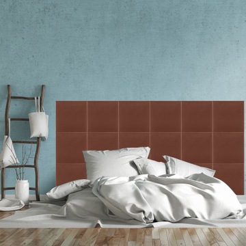 Мягкие стеновые панели 30x30 КВАДРАТНЫЕ ГРЯЗНО-РОЗОВЫЕ Мягкий толстый бархат