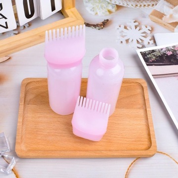 БУТЫЛОЧНИК-АППЛИКАТОР С ГРЕБЕНКОМ ДЛЯ НАНЕСЕНИЯ КРАСОК, КОНДИЦИОНЕРОВ, ЛОСЬОНОВ