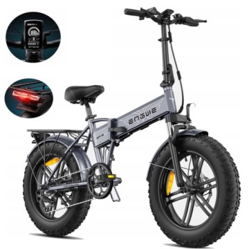 Składany Rower Elektryczny Engwe EP-2 Boost 13Ah 120KM Dla Dorosłych 20"