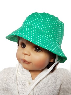 ПОЛЬСКАЯ ДЕТСКАЯ ШАПКА С УШАМИ ВЕСНА-ЛЕТО ШАПКА 48 СМ 35 УЗОР