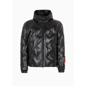 EMPORIO ARMANI EA7 luksusowa męska kurtka zimowa z kapturem BOBMER JACKET L