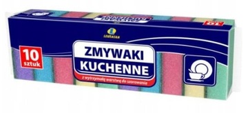 LEWIATAN ZMYWAKI KUCHENNE GĄBKI DO MYCIA NACZYŃ 10SZT