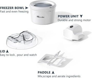 MASZYNA DO ROBIENIA LODÓW LODY DOMOWE SORBETY JOGURTY MROŻONE