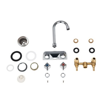 Кухонный умывальник из нержавеющей стали, ширина 43,5 см.