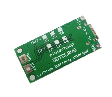 Литий-ионный аккумулятор Step-Up и зарядное устройство 3S 12,6 В 4 А USB-C 18650 0184