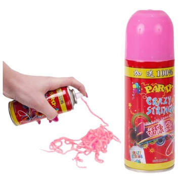 SERPENTYNA KONFETTI W SPRAYU PARTY URODZINY 250ml