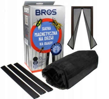 DUŻA SIATKA NA DRZWI MOSKITIERA MAGNETYCZNA 1mx220