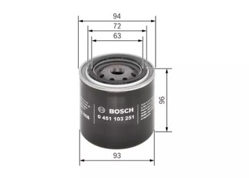 BOSCH 0 451 103 251 FILTR OLEJE
