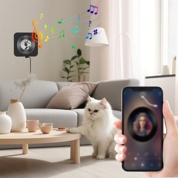 PRZENOŚNY ODTWARZACZ CD GŁOŚNIK BLUETOOTH NAŚCIENNY RADIO FM CZARNY