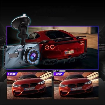 ВИДЕОРЕГИСТРАТОР FULL HD ПЕРЕДНЯЯ ЗАДНЯЯ КАМЕРА ЗАДНЕГО ЗАДНЕГО ПРОДУКТА РЕГИСТРАТОР ПОЛЬСКОЕ МЕНЮ