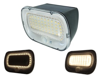 Lampa Solarna LED Elewacyjna Zewnętrzna Kinkiet