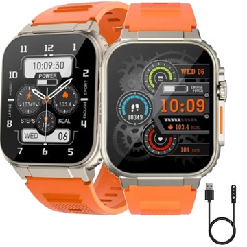 SMARTWATCH SMARTBAND ZEGAREK ROZMOWY DAMSKI PL MENU SPORT MĘSKI WODOODPORNY