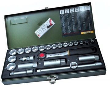 PROXXON 23 110 zestaw kluczy nasadowych 3/8 cala 24 elementy