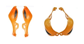 РУЛЬ — ОРАНЖЕВЫЕ НАРУЧНИКИ, ENDURO CROSS QUAD-ATV GY6107812-J