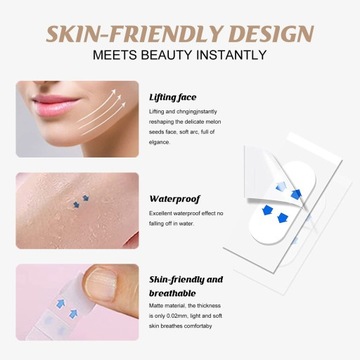 TAŚMY DO TWARZY LIFTINGUJĄCE NA ZMARSZCZKI 120 SZT