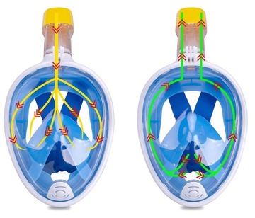 ПОЛНОЛИЦЕВАЯ МАСКА ДЛЯ ДАЙВИНГА, СКЛАДНАЯ S/M
