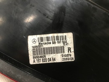MERCEDES SLS AMG A197 SVĚTLO ZADNÍ PRAVÁ LED USA