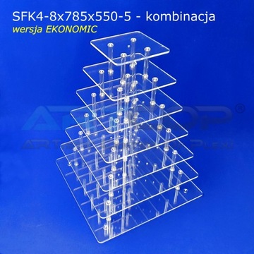 Тарелка из оргстекла на 100 порций, Торты, Печенье