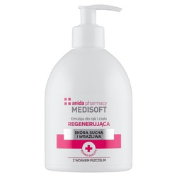 ANIDA MEDISOFT EMULSJA D/RĄK,CIAŁA Z WOSKIEM 500ML