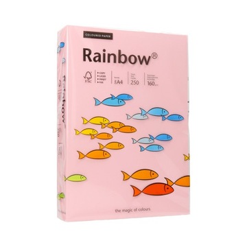 Papier ksero A4 160g jasnoróżowy Rainbow 54