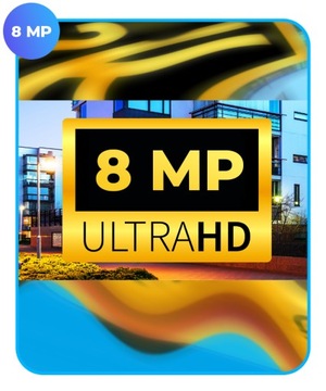 Zestaw do monitoringu 8MPx 6 kamer zewnętrznych na skrętkę UTP HiLook 2TB