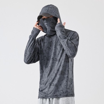 Sun Protection Hoodie Shirt XXL Dark Gray