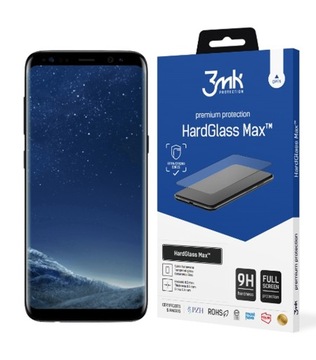 3MK Szkło HardGlass do Samsung S8 czarne