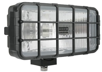 REFLEKTOR DROGOWY H3 HALOGEN DALEKOSIĘŻNY Z KRATKĄ