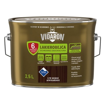 Vidaron lakierobejca drewna L10 wenge afryk. 2,5L