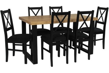 Stół KUCHENNY i 6 krzeseł SKANDYNAWSKICH JADALNIA