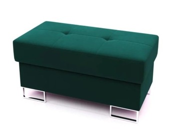 PUFA TAPICEROWANA PODNÓŻEK metalowe nogi