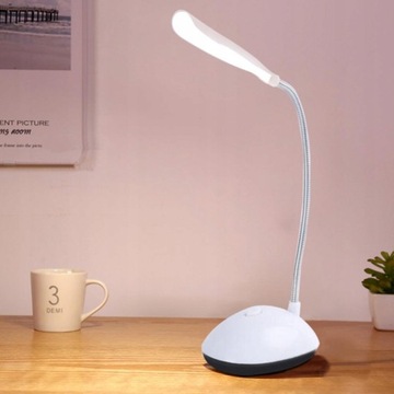 Ledowa lampa biurkowa 3XAAA Bateria Stołowa Światła Touch Dimm
