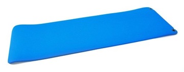 Mata do ćwiczeń SMJ 183cm x 61cm 15mm składana niebieska