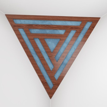 2szt Pułapki Basowe Kątowa Triangle SCIFI-F | Orzech-Niebieski